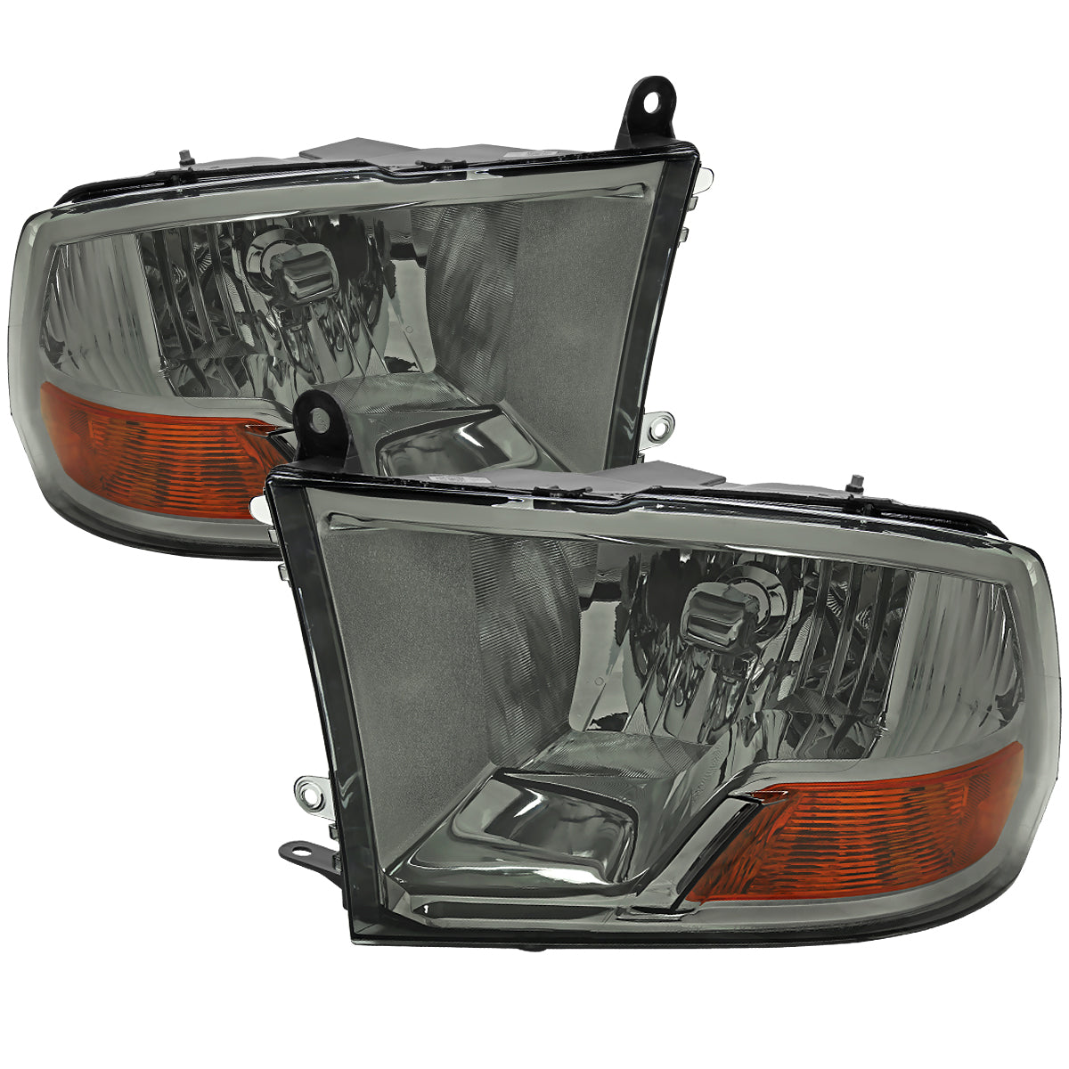 Spec-D 2010 Ram Classic OE smoked headlights upgrade