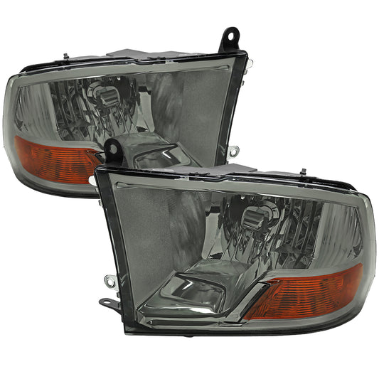 Spec-D 2010 Ram Classic OE smoked headlights upgrade