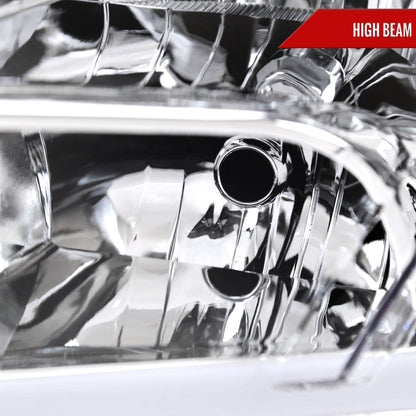 Spec-D 2009-2019 Dodge Ram 1500 2500 3500 Quad Style with LED Tube Chrome Headlights