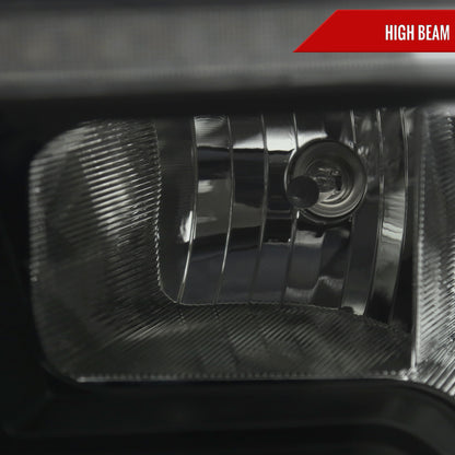 Spec-D 2014 Dodge Ram Classic black custom headlights