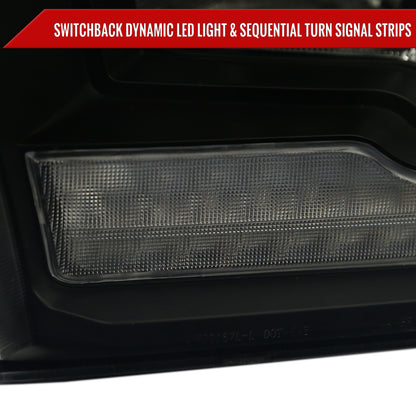 Spec-D 10 Dodge Ram Classic black LED headlights