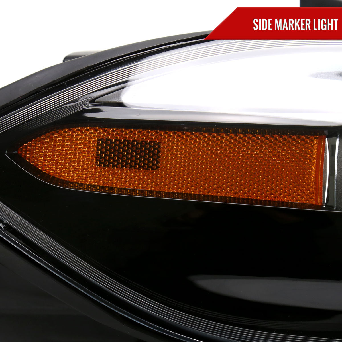 Spec-D 2015 Dodge Dart Factory style Pro black headlights