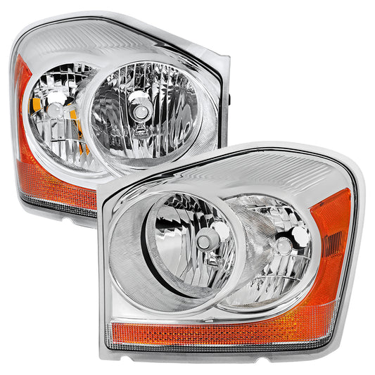 Spec-D 2004 Dodge Durango Factory chrome headlights upgrade