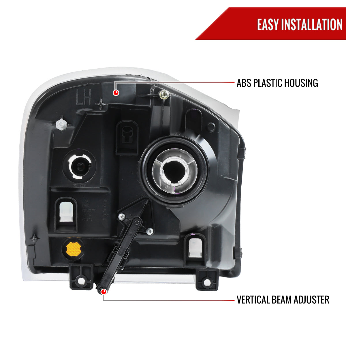 05 Dodge Durango OE Spec-D chrome headlights