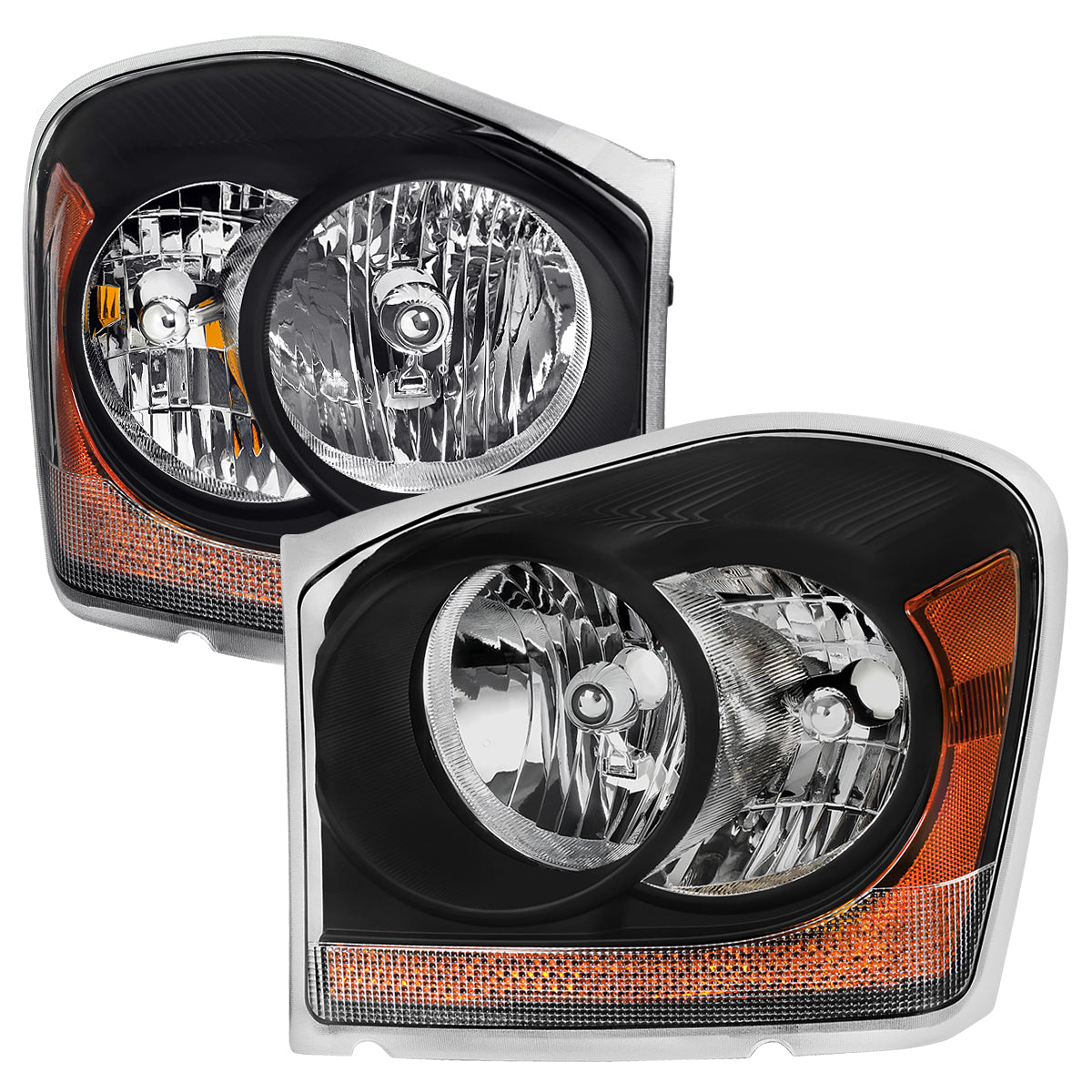 Spec-D 2004-2006 Dodge Durango OE Style Black Headlights