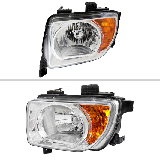 2004 Honda Element Factory Spec-D chrome aftermarket headlights