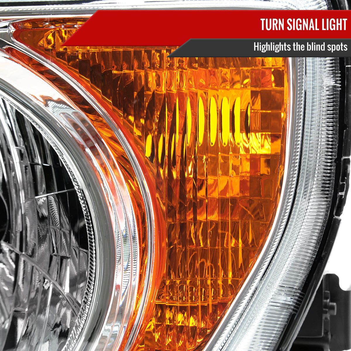 Spec-D 2007 Honda Element Factory chrome custom headlights