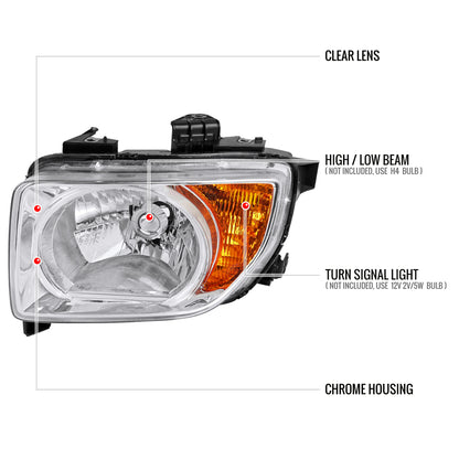 Spec-D Honda Element Factory 05 chrome headlights