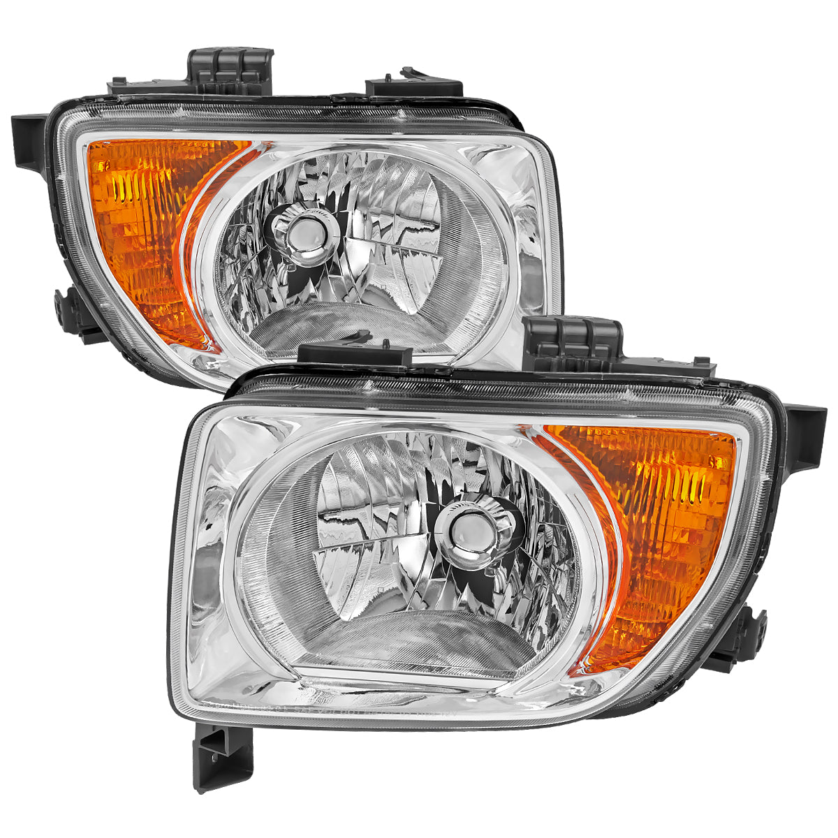 Spec-D 2003 Honda Element Factory chrome headlights upgrade