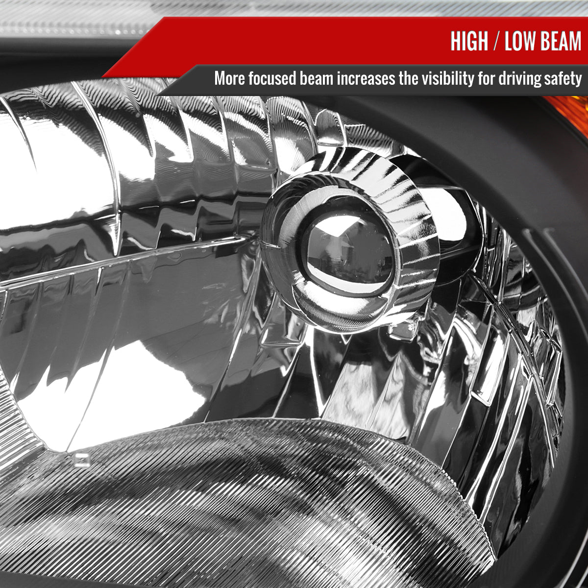 Spec-D 2003-2008 Honda Element OE Style Black Headlights