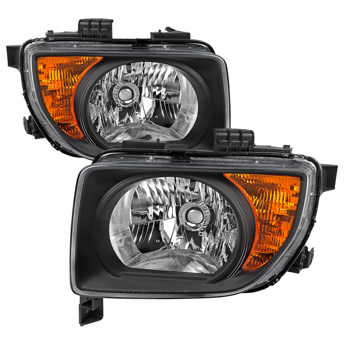 Spec-D 2003-2008 Honda Element OE Style Black Headlights