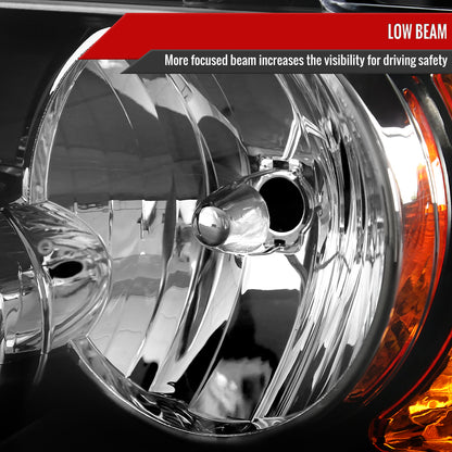 Spec-D 2003-2006 Ford Expedition OE Style w/ Amber Reflector Black Headlights