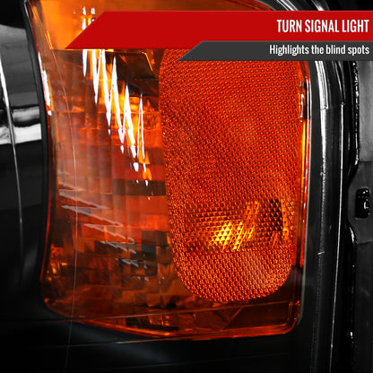 Spec-D 2003-2006 Ford Expedition OE Style w/ Amber Reflector Black Headlights