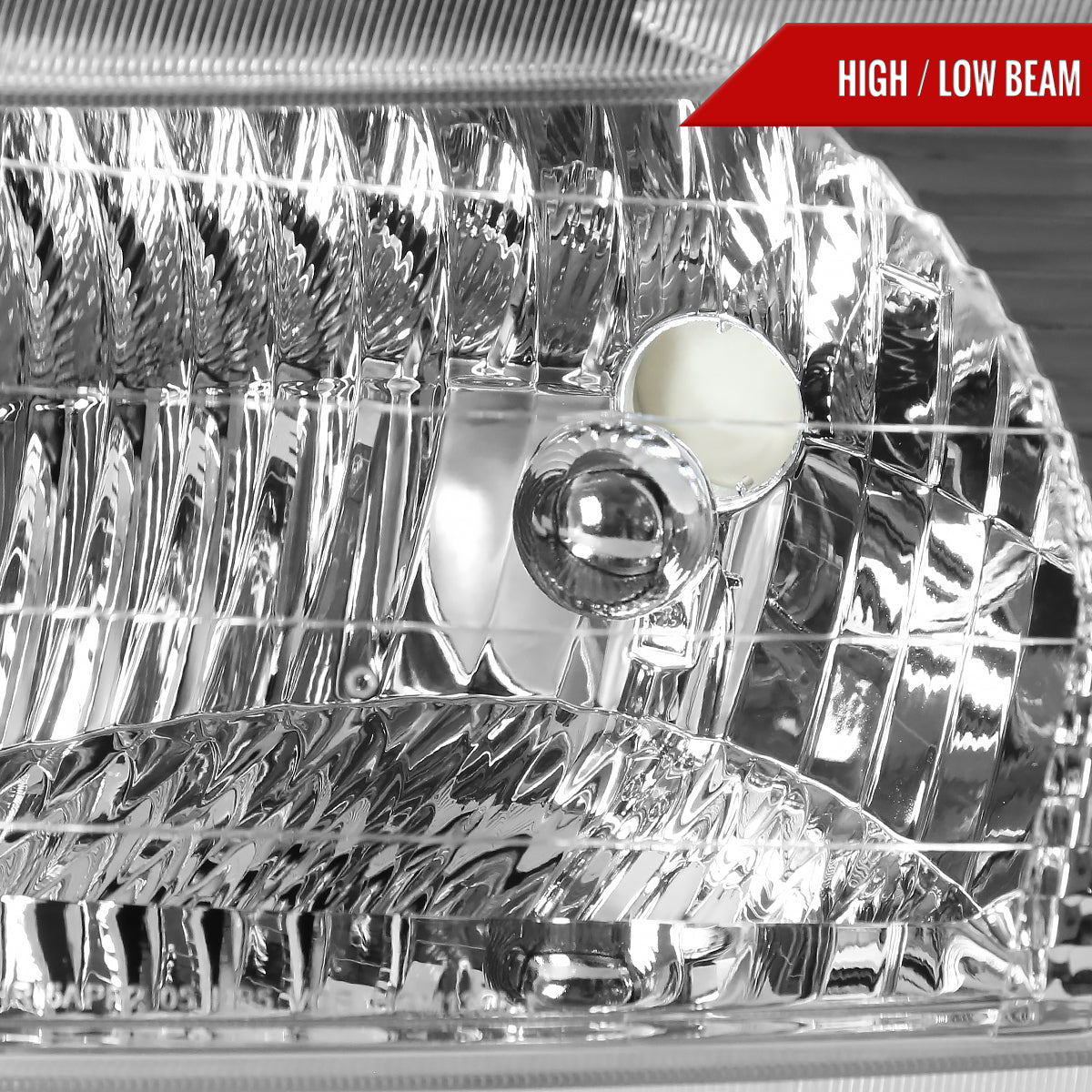 Spec-D 2007 Chevy Equinox OE Amber chrome headlights