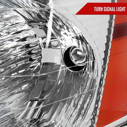 2008 Chevy Equinox OE Amber Spec-D chrome headlights