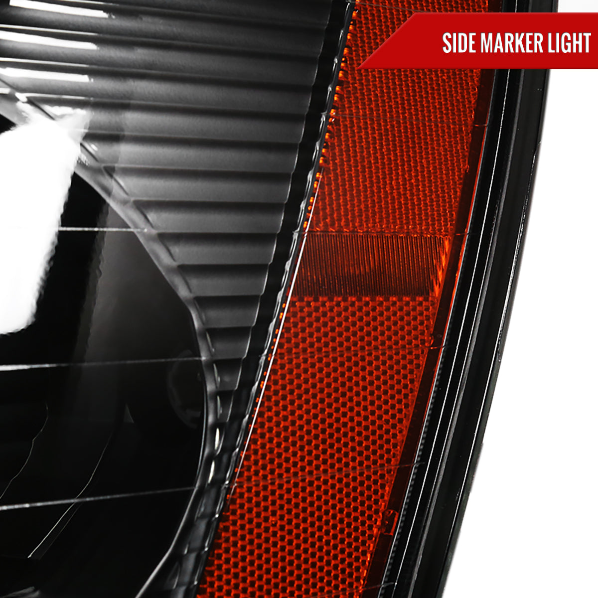 Spec-D 2005-2009 Chevrolet Equinox OE Style w/ Amber Reflector Black Headlights