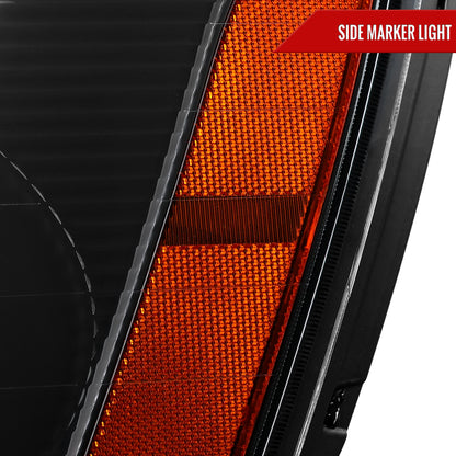 Spec-D 2005-2009 Chevy Equinox OE Style with Sequential Switchback LED Bar Turn Signal Matte Black Headlights