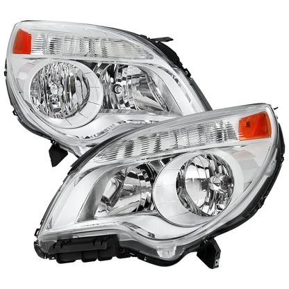 Spec-D 2010 Chevy Equinox Factory style chrome headlights upgrade