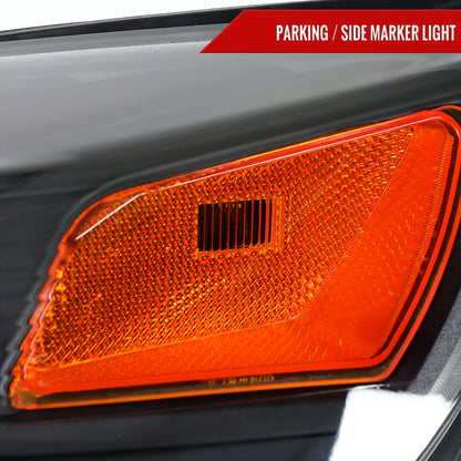 Spec-D 2010?€?2015 Chevrolet Equinox OE Style Matte Black Headlights