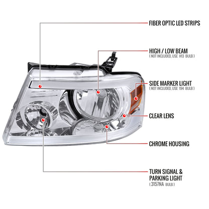 05 F-150 Lincoln Mark LT Spec-D Factory style headlights