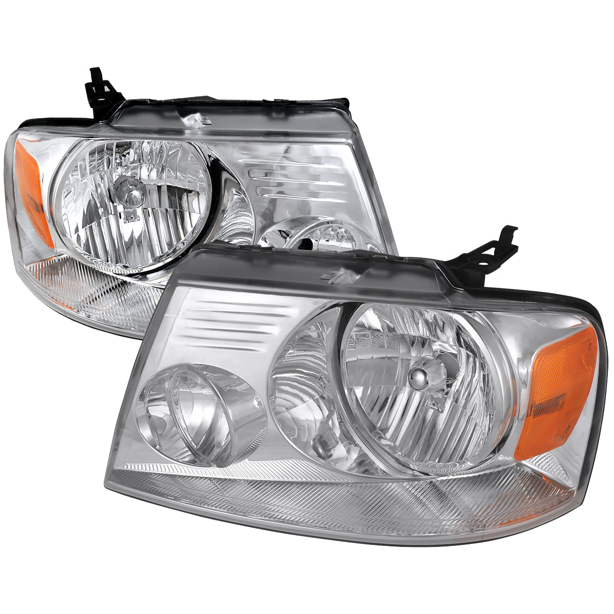 Spec-D 2004 F-150 Lincoln Mark LT chrome headlights upgrade