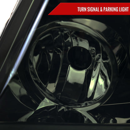 Spec-D 2008 F-150 Lincoln Mark LT smoked custom LED Bar headlights