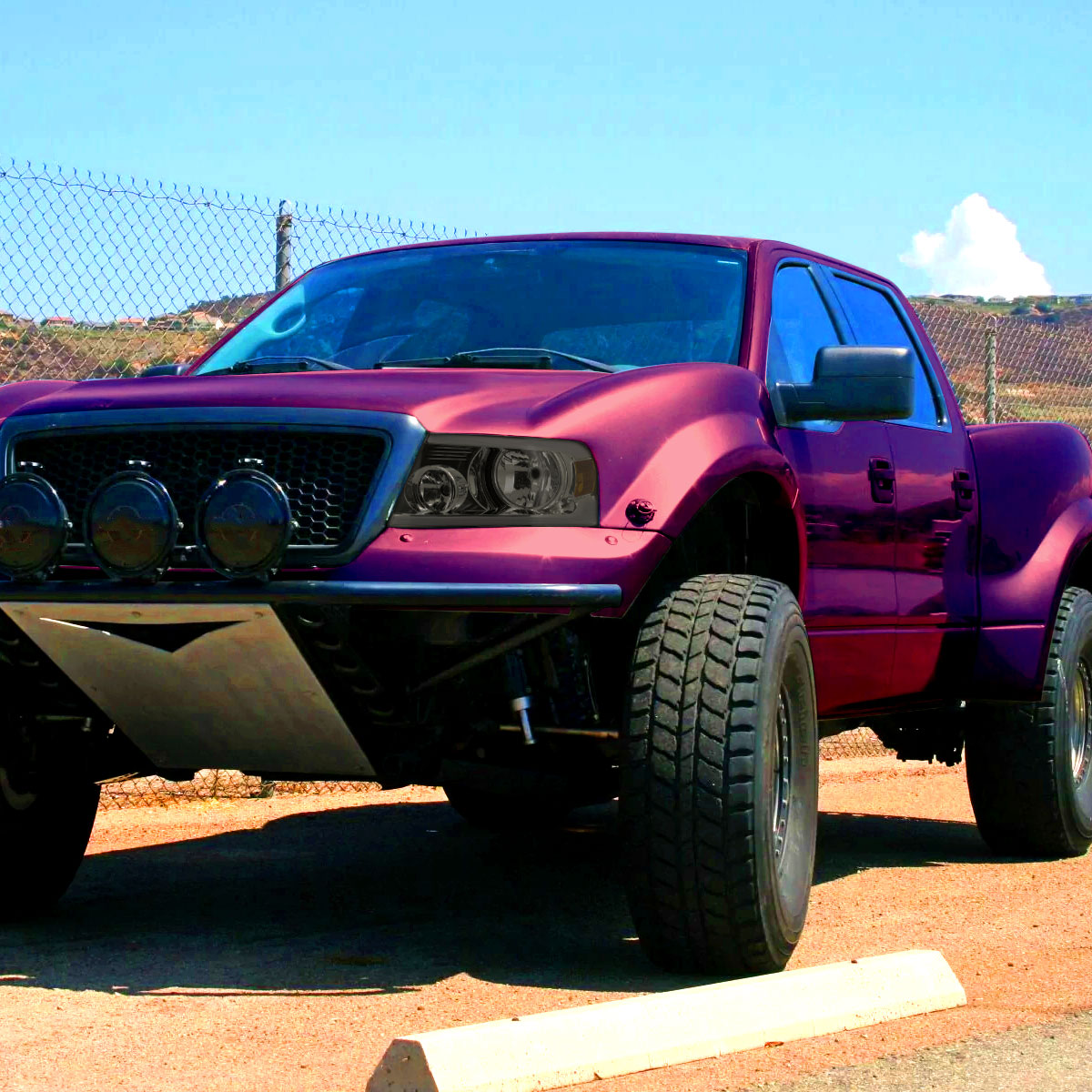 Spec-D 08 F-150 Lincoln Mark LT smoked LED Bar headlights