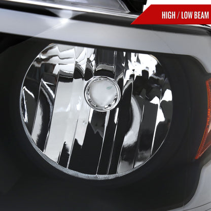 Spec-D 2004-2008 Ford F-150/ 2006-2008 Lincoln Mark LT LED Strip OE Style Black Headlights