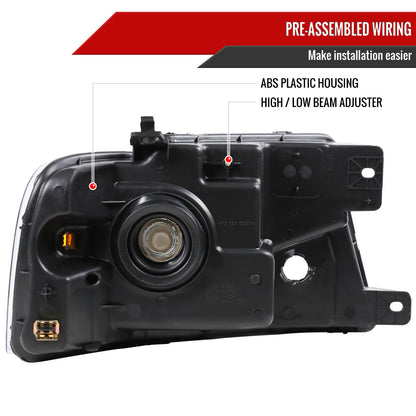 Spec-D 2004-2008 Ford F-150/ 2006-2008 Lincoln Mark LT OE Style Black Headlights