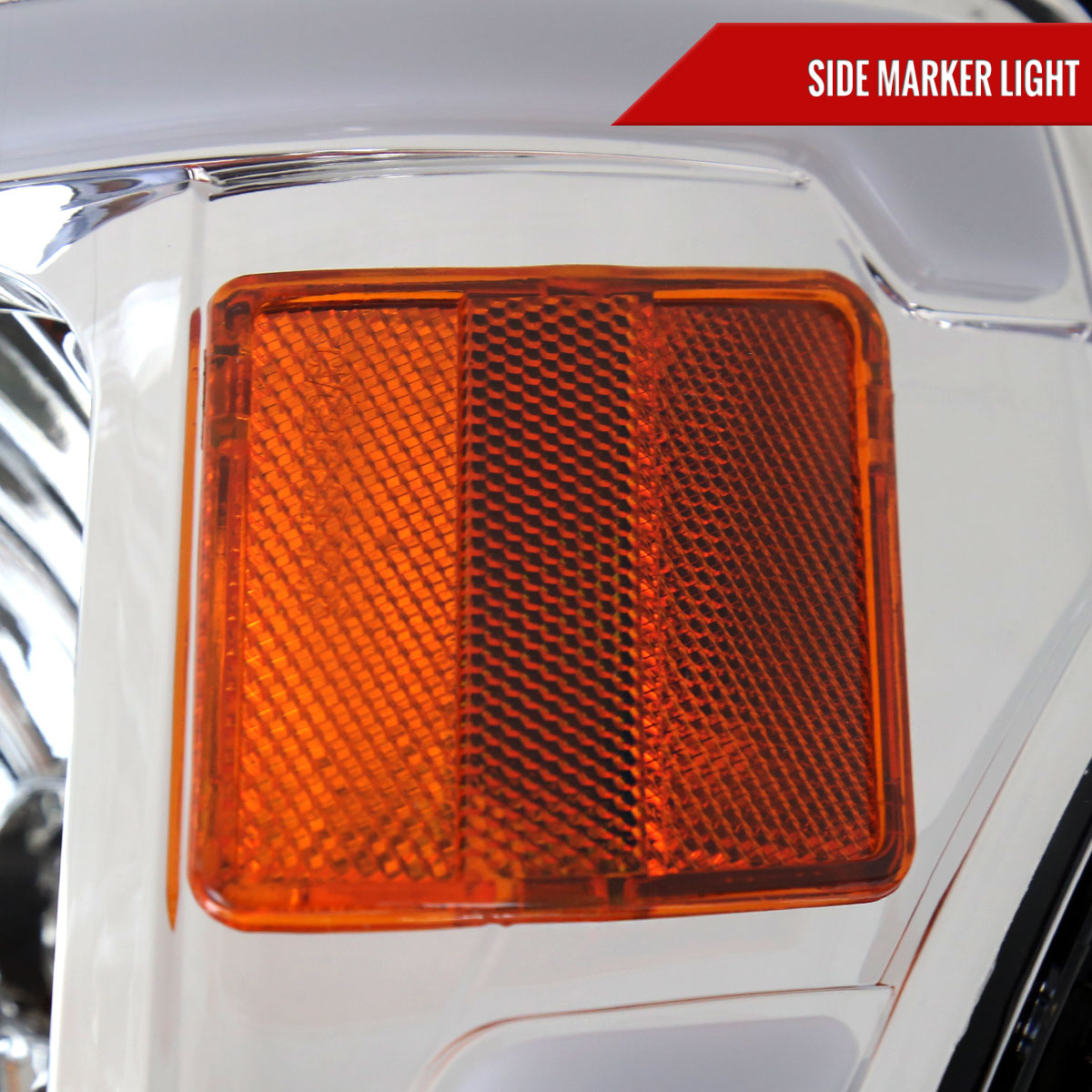 Spec-D 09 Ford F-150 OE chrome LED bar headlights