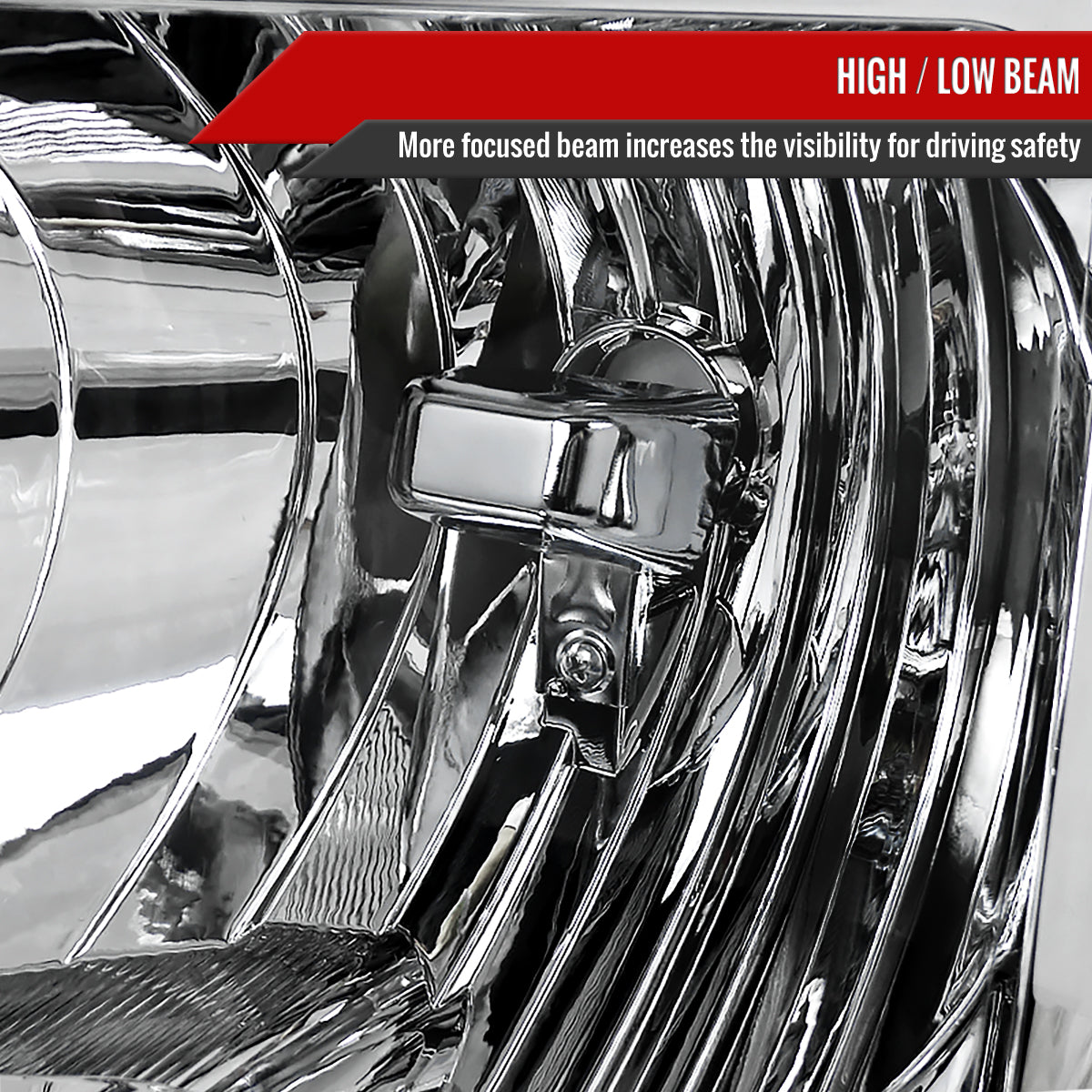 Spec-D 2011 Ford F-150 Factory Crystal chrome headlights