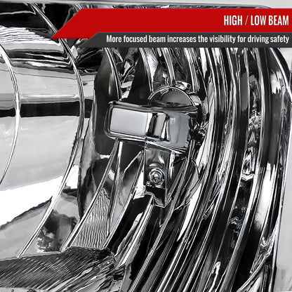 Spec-D 2011 Ford F-150 Factory Crystal chrome headlights