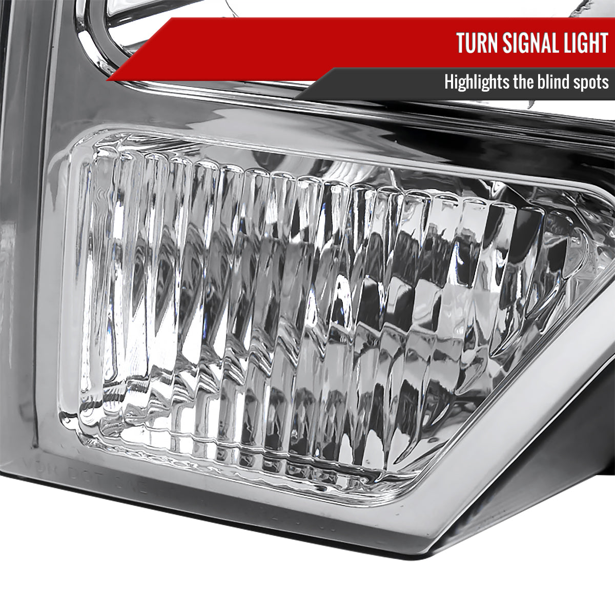 2012 Ford F-150 Factory Crystal Spec-D chrome headlights