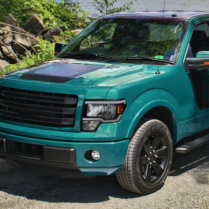 Spec-D 2009-2014 Ford F-150 LED Tube OE Style Black Headlights