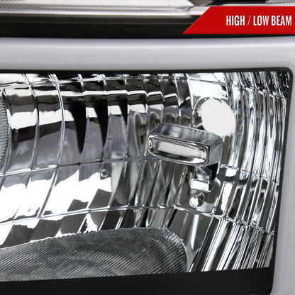 Spec-D 2009-2014 Ford F-150 LED Bar OE Style with Amber Reflectors Black Headlights