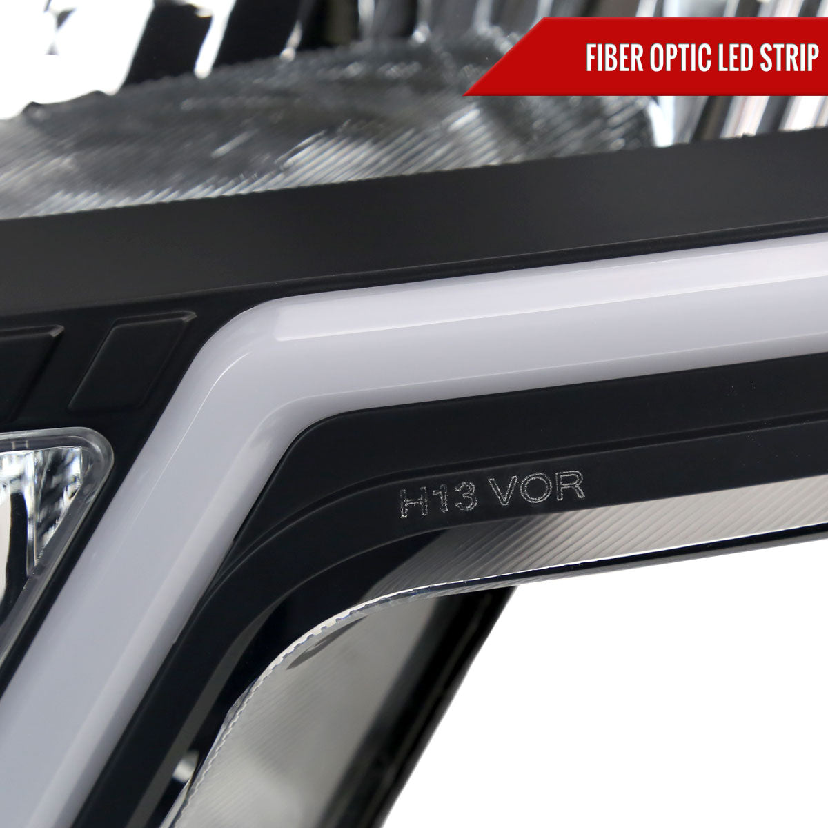 Spec-D 2009-2014 Ford F-150 LED Bar OE Style with Amber Reflectors Black Headlights