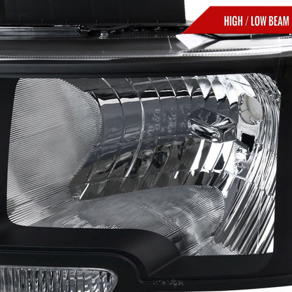 Spec-D 2009-2014 Ford F-150 OE Style Black Headlights