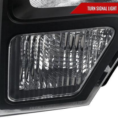 Spec-D 2009-2014 Ford F-150 OE Style Black Headlights