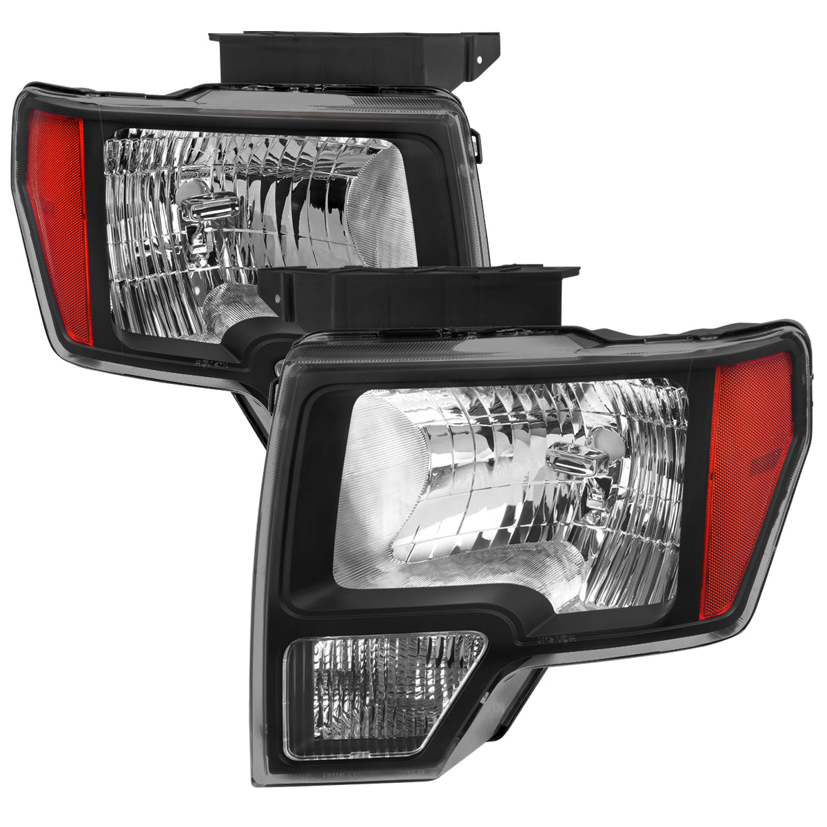 Spec-D 2009-2014 Ford F-150 OE Style Black Headlights