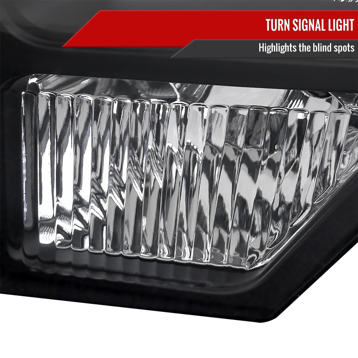 Spec-D 2009-2014 Ford F-150 OE Style Crystal w/ Amber Reflector Black Headlights