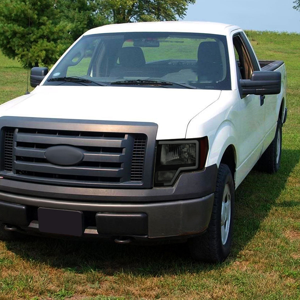 12 Ford F-150 amber reflectors Spec-D black lighting upgrade