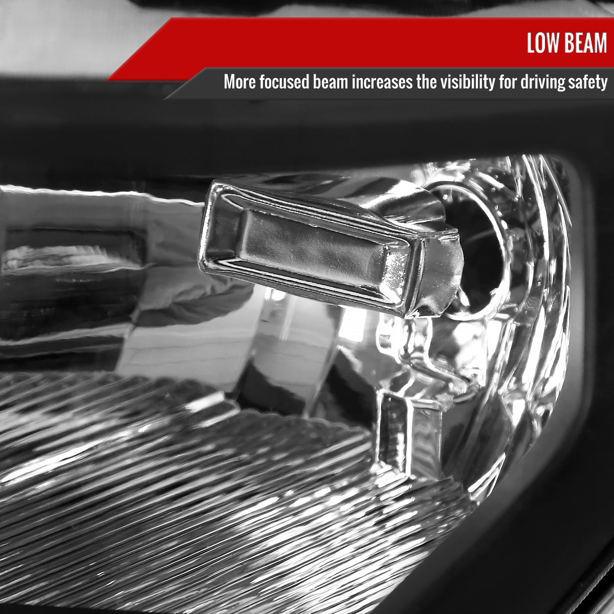 Spec-D 2017 Ford F-150 Replacement OE black headlights