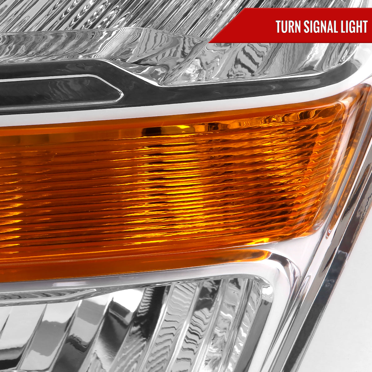 Spec-D 2022 Ford F-150 Factory chrome custom headlights