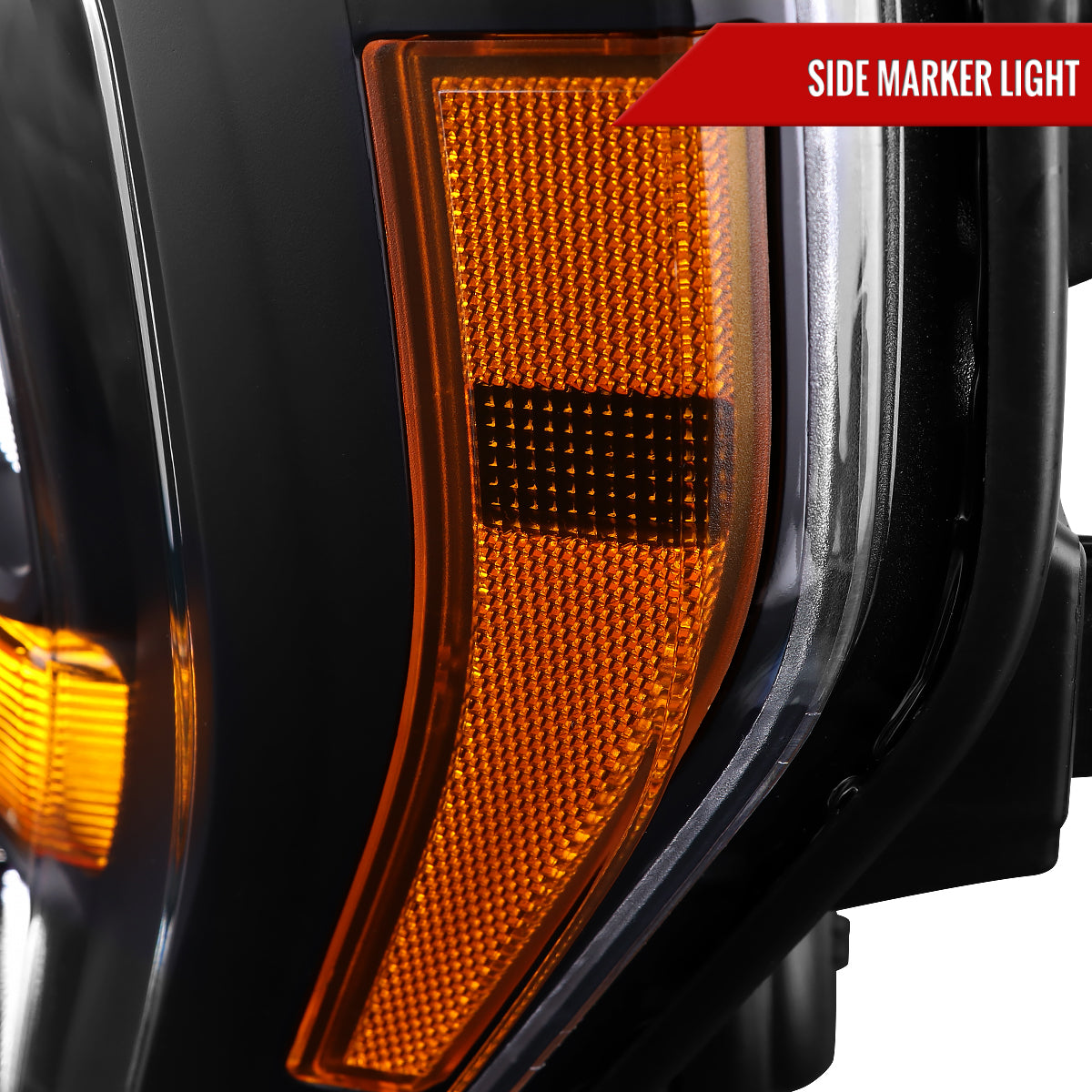 Spec-D 21 Ford F-150 OE Driver black driver-side headlights