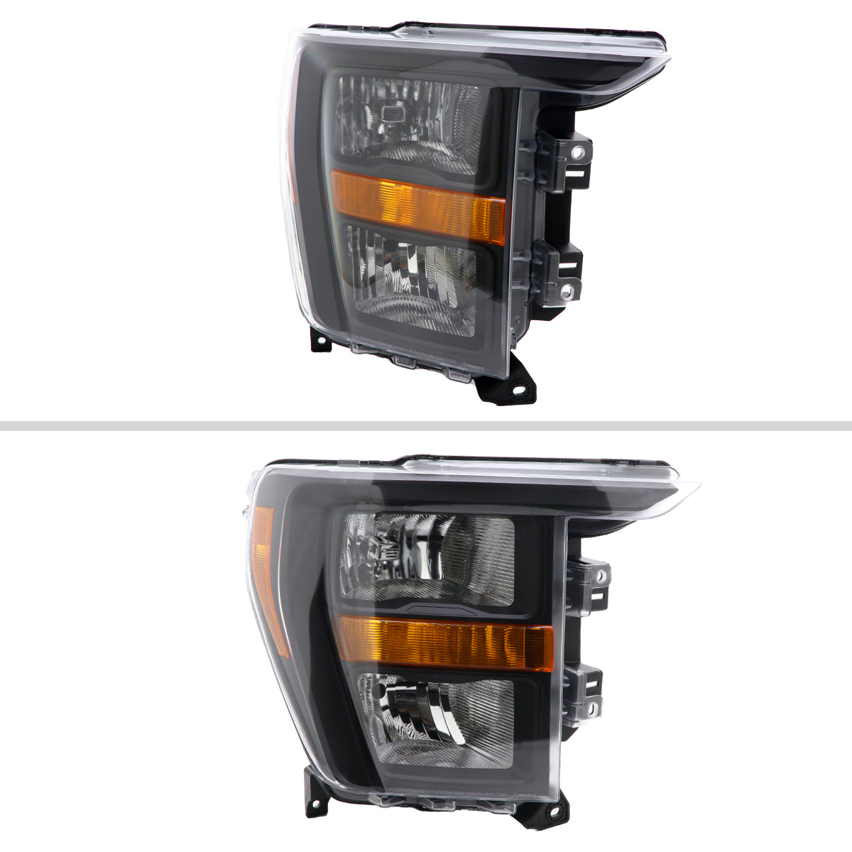 2022 Ford F-150 OE Passenger Spec-D black passenger-side aftermarket headlights