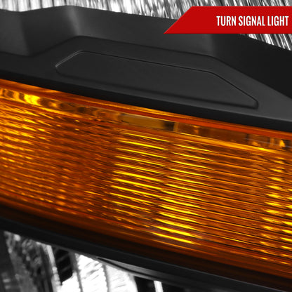 Spec-D 2022 Ford F-150 OE Passenger black passenger-side custom headlights