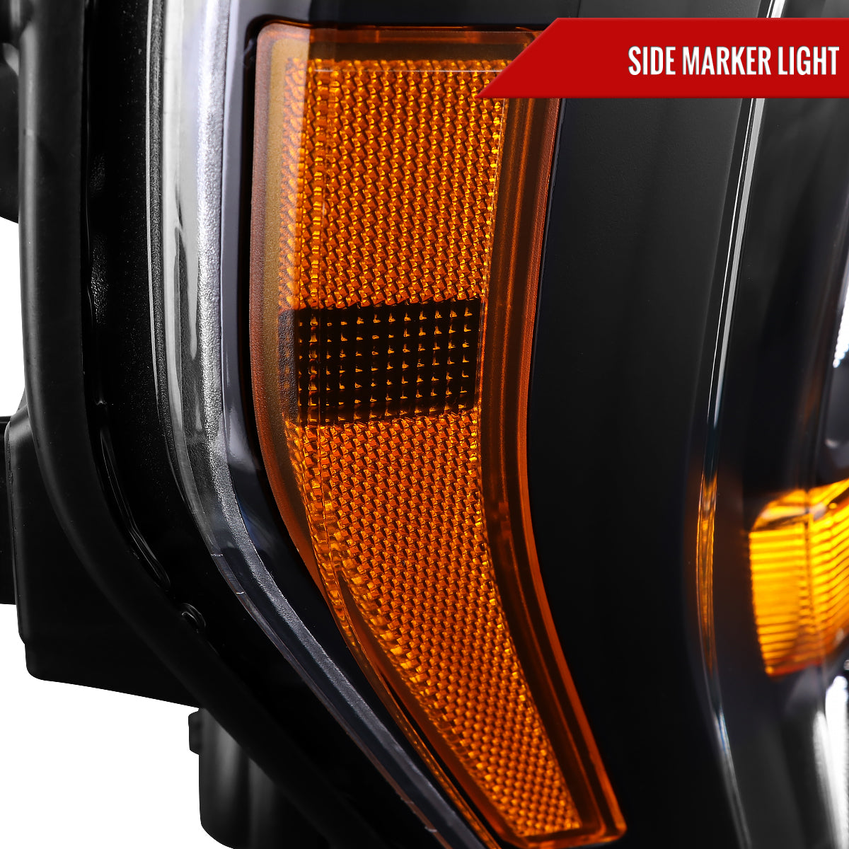 Spec-D 21 Ford F-150 OE Passenger black passenger-side headlights