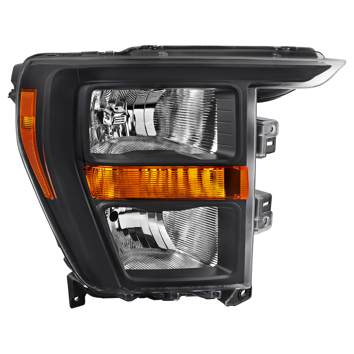 Spec-D 2021 Ford F-150 OE Passenger black passenger-side headlights upgrade