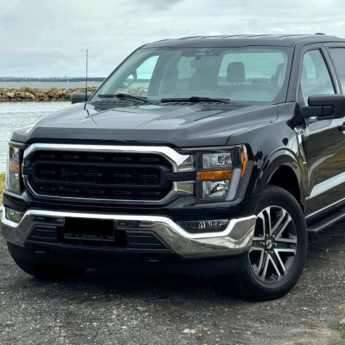 Spec-D 22 Ford F-150 OE matte black headlights