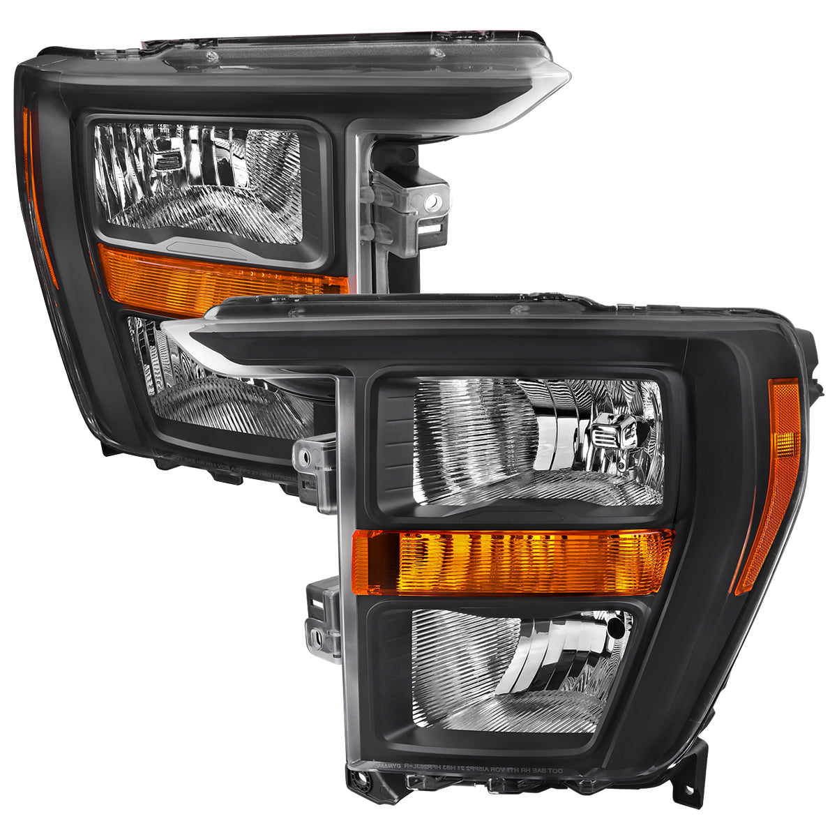 Spec-D 2021 Ford F-150 OE matte black headlights upgrade